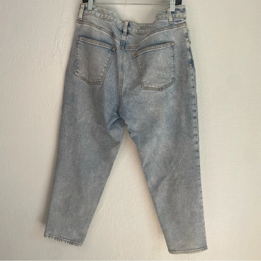 Talbots Blue Cropped Ankle Jeans with Vintage Wash